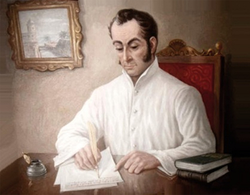 Simón Bolívar escribe el manifiesto de Cartagena, en 1812.