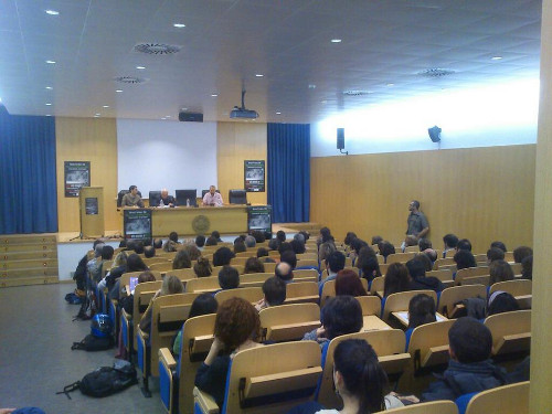 Foto de la charla, minutos antes
