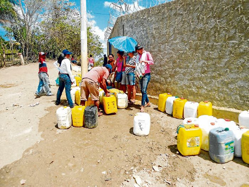 El agua escasea en San Jacinto (Bolívar)