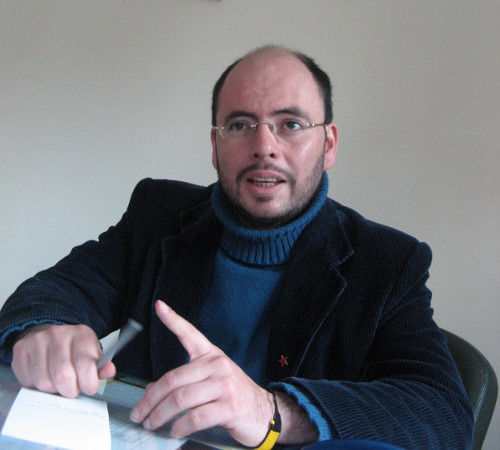 Gabriel Becerra, Secretario General del Partido Comunista en Bogotá.
